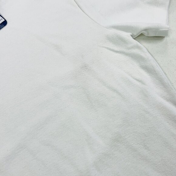 NEW Johnnie-O Frankie French Terry Polo Shirt Medium White Johnny Collar Beach - Picture 5 of 8